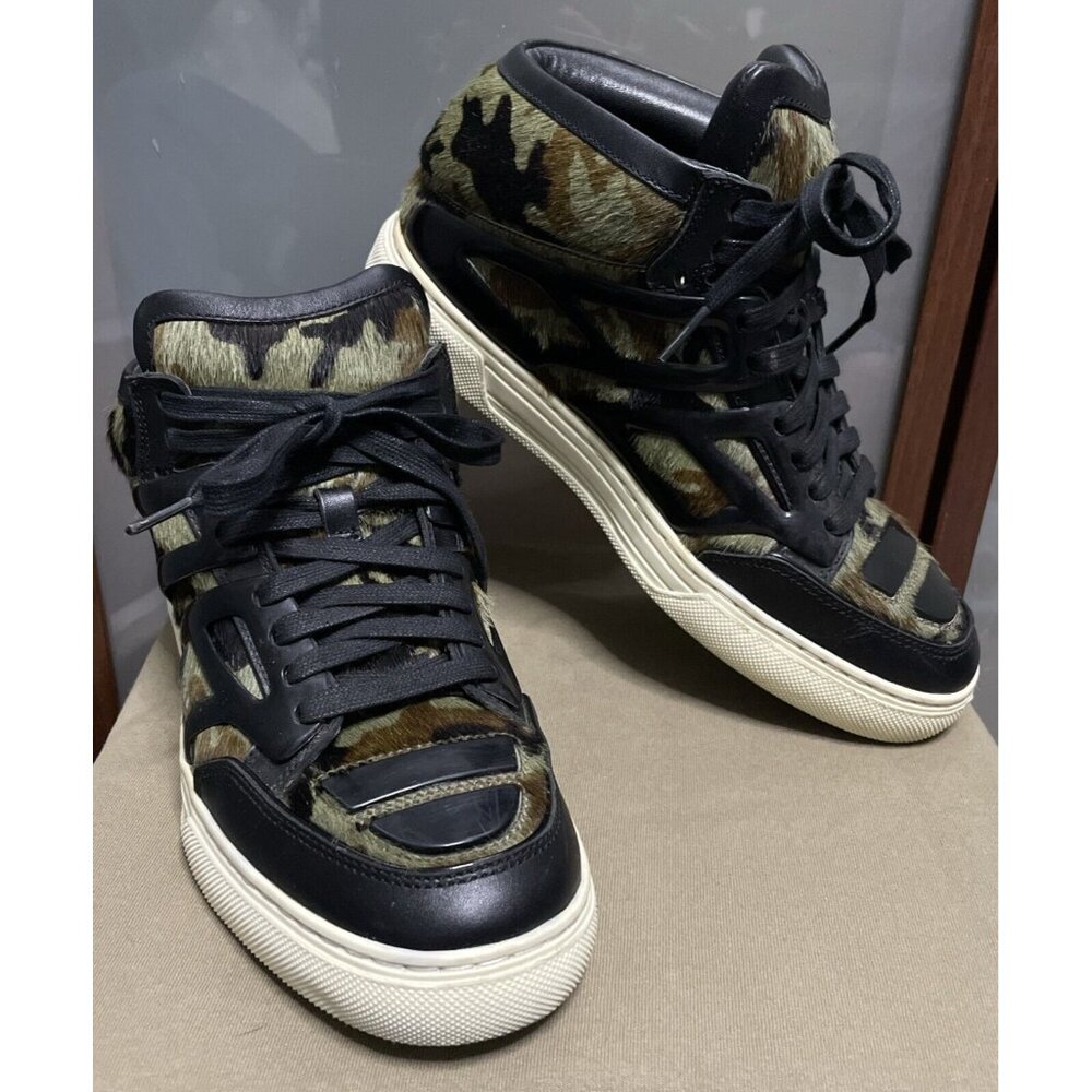 Alejandro Ingelmo Tron Military Camo Calf Hair Hightop Sneakers MENS 6 WMS 7.5